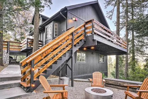 Luxe Lake Arrowhead Getaway w/ Treetop Views!