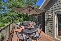 Dock, Hot Tub & Game Room: Luxe Lake Latoka Home - parking