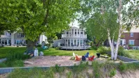 Beachfront Home on Lake Michigan beach. Spectacular sunsets, walk to downtown.