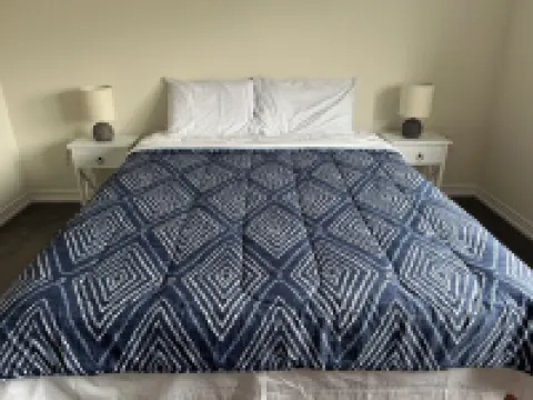 Bedroom Ensuite (Unit 1Welland, ON…a cozy bedroom space with jacuzzi