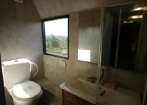 This public bus was converted into a cool and comfortable living space. Located. Hotels in Petach Tikva