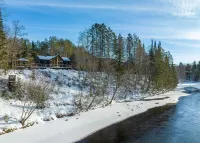 P'tit Plateau|Valley Bras du Nord|Vu|Sauna|River|Fire Place|EV Charger|Bike|SUP Hotels in Portneuf