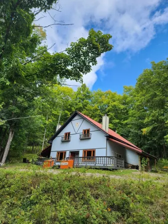 Peaceful Updated Ski Chalet across the street from Ski Brule Mountain -LEFT Side Отели в г. Айрон