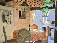 Authentic sheepfold close to a charming village.