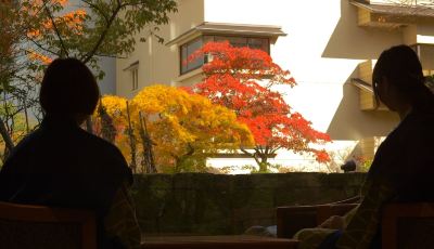 庭 第一滝本館の写真