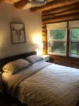 LOG  CABIN IN ZEN FOREST
