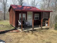 Glamping Cabin camping at muddy Pond Campground