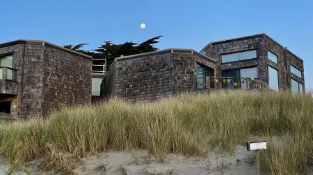 Beach front steps to the sand located between Monterey and Santa Cruz