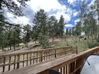 Rose Mountain Escape is peaceful with beautiful views and we are pet friendly.