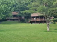 Mountain Song Log Cabin /Starlink Wifi, Trout Stream🐟, Near I-77 & BR Parkway🌄