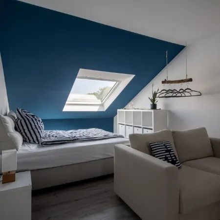 Apartment Koje in Schillg, walking distance to the beach, WLAN, parking, Sky