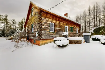Twin View Log Home Отели в г. Карролл