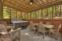 Fire Pit, Hot Tub and Sunroom - Cozy Mountain Retreat