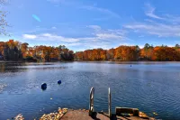 Waterfront Access and Rustic Comforts - Charming Lakeside Retreat Hotels in Leicester