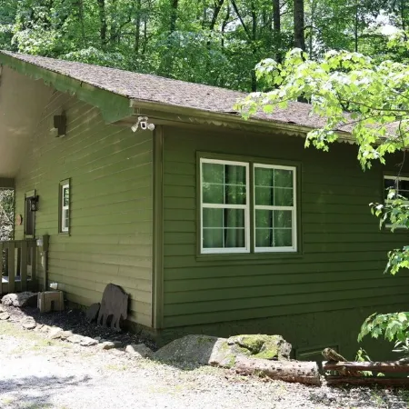 Mountain Resort Cabin with Outdoor Gas Firepit, and Mountain Stream!