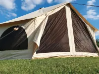 Chestnut 6m Bell Tent-Log Burner-nr Whitby-Parking Hotels in Loftus