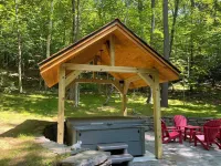 Escape to this private and peaceful tiny home with hot tub in Sharon, VT!