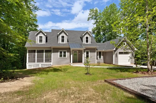Custom Lakefront Home With Private Beach, Dock & Firepitq - 4-Star