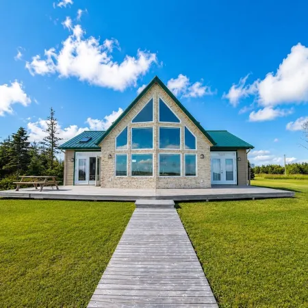 Oceanfront A-Frame Cottage | Stunning Bridge Views | Dog Friendly | Sleeps 8