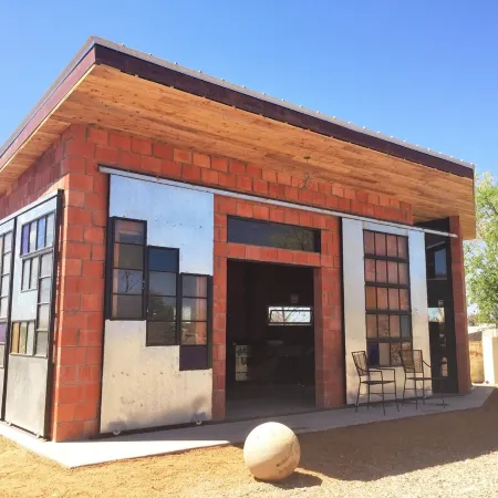 Loft-Like Living in Marfa with Sexy Outdoor Shower