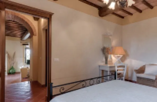 Wonderful apartment in a Tuscan farmhouse with swimming pool and panoramic terrace