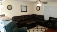 Suburban area condo. Ideal for the avid fisherman or fishing family.