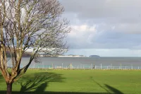 Moryn. View of Snowdonia Strait, Anglesey and Menai