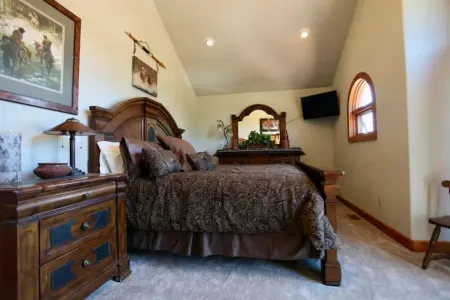 Elk Springs Ranch with grand mountain views with new frisbee disc golf course.