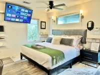 Pet-Friendly Accommodations Near Water and Restaurants.