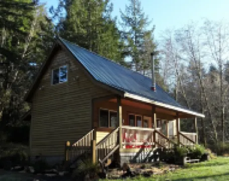 CozyCattail Cabin on our secluded coastal estuary woodland retreat
