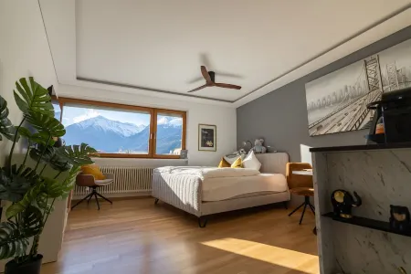 Ausblick Kleinjuwel im Herzen Merans mit Parkplatz, Panoramablick und Bike Raum Отели в г. Мерано