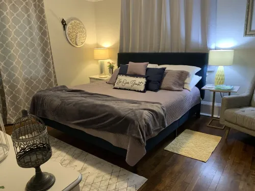 2 Person Hot Tub on Private Deck,  2 mi to DT Hendersonville/Flat Rock, King Bed