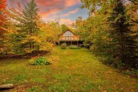 Private Dog-Friendly Lodge with Hot Tub, Mountain Views, and Fenced-in Yard