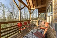 Pet-Friendly Peaceful Cabin Near River w/ Fire Pit + Hot Tub Sleeps 10