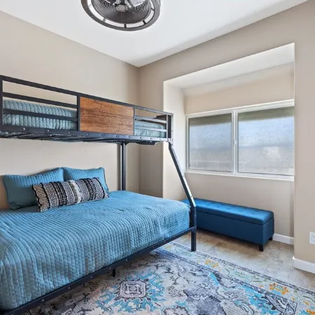 Coastal urban Castle w/ giant Ocean view Deck -BBQ and A/C-100 steps to beach!