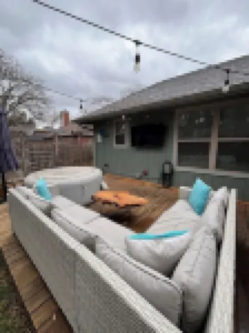 Cozy and cheerful three bedroom home with hot tub.