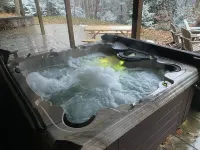 Cozy chalet with hot tub and ski resort view