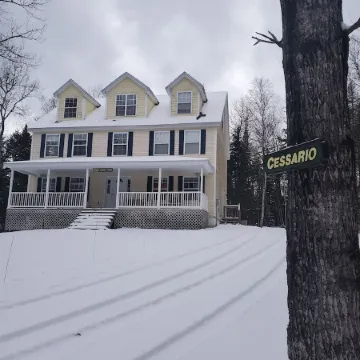 Large private luxury home with outdoor hot tub