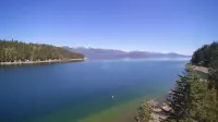 Waterfront House On Camp Bay, near Sandpoint with Dock and swimming area.