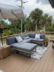 Serendipity, Bohemian round house on Little Gasparilla Island, water view