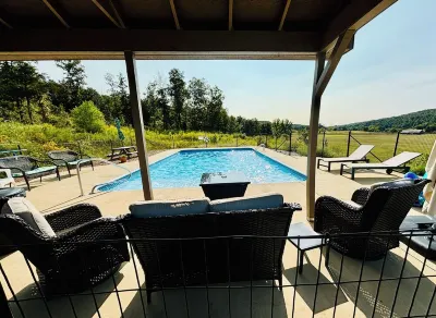 Modern Cabin w/Pool and Hot Tub!
