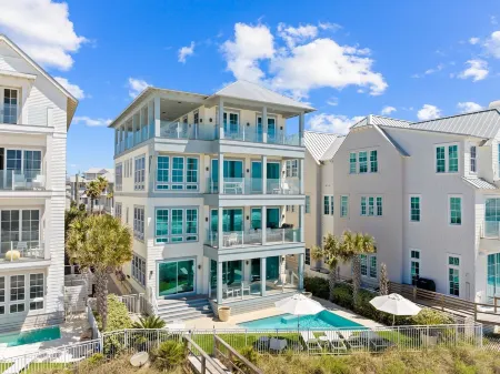 Gulf Front Luxurious Home with Private Pool and Beach Access 6 Bedroom Home by RedAwning Отели в г. Inlet Beach