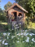 Sportsman's delight located on an urban flower farm complete with chickens!