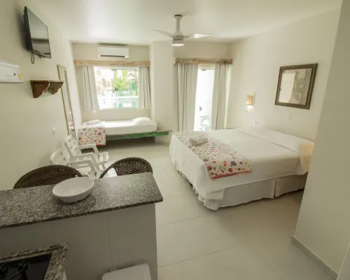Apart Hotel Porto Kanoas โรงแรมในเบอร์ติโอก้า