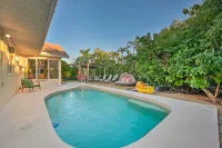 House w/ Heated Pool & Grill - Walk to Beach!