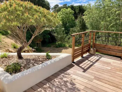 Exceptional terrace-Calm-forest-Spa-proxi beaches Hotels near Camping California