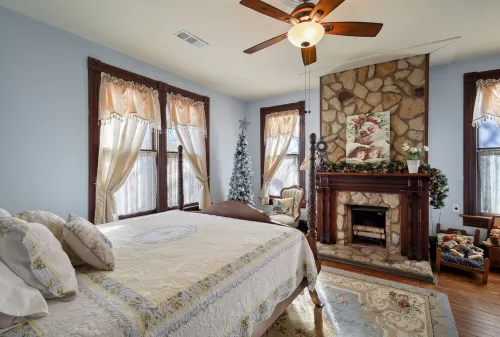 The Denton Street Holiday House, an 1893 Victorian in the Historic District