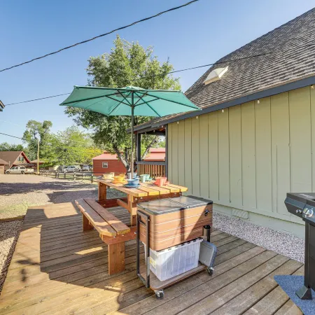 Pine Cabin w/ Fire Pit & Gazebo - Steps to Trails