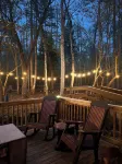 Cozy cabin sitting directly on multiple creeks for the most relaxing stay.