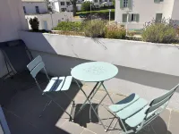 nice studio with heated pool and parking